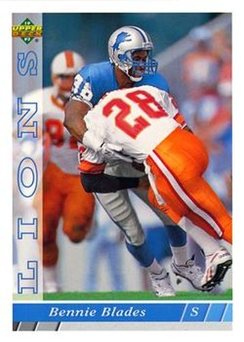 #414 Bennie Blades - Detroit Lions - 1993 Upper Deck Football