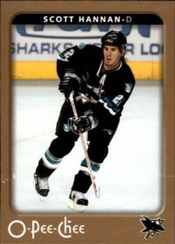 #414 Scott Hannan - San Jose Sharks - 2006-07 O-Pee-Chee Hockey