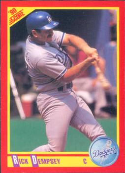 #414 Rick Dempsey - Los Angeles Dodgers - 1990 Score Baseball