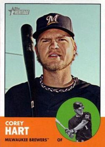 #414b Corey Hart - Milwaukee Brewers - 2012 Topps Heritage Baseball