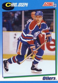 #415 Chris Joseph - Edmonton Oilers - 1991-92 Score Canadian Hockey