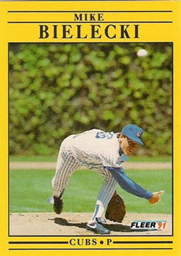 #415 Mike Bielecki - Chicago Cubs - 1991 Fleer Baseball