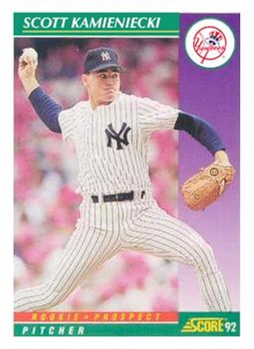 #415 Scott Kamieniecki - New York Yankees - 1992 Score Baseball