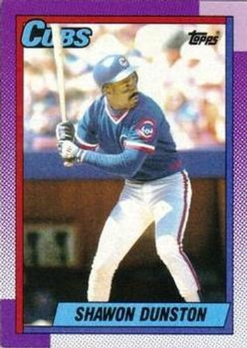 #415 Shawon Dunston - Chicago Cubs - 1990 Topps Baseball