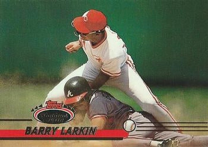 #415 Barry Larkin - Cincinnati Reds - 1993 Stadium Club Baseball