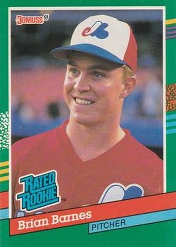 #415 Brian Barnes - Montreal Expos - 1991 Donruss Baseball