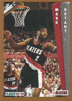 #415 Mark Bryant - Portland Trail Blazers - 1992-93 Fleer Basketball