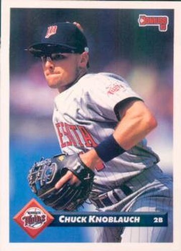 #415 Chuck Knoblauch - Minnesota Twins - 1993 Donruss Baseball