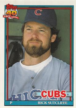 #415 Rick Sutcliffe - Chicago Cubs - 1991 O-Pee-Chee Baseball