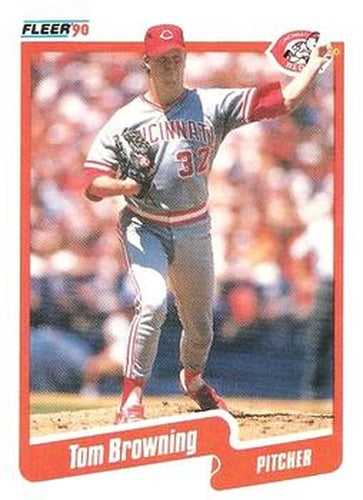 #415 Tom Browning - Cincinnati Reds - 1990 Fleer USA Baseball