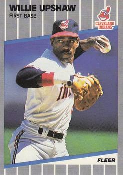 #415 Willie Upshaw - Cleveland Indians - 1989 Fleer Baseball
