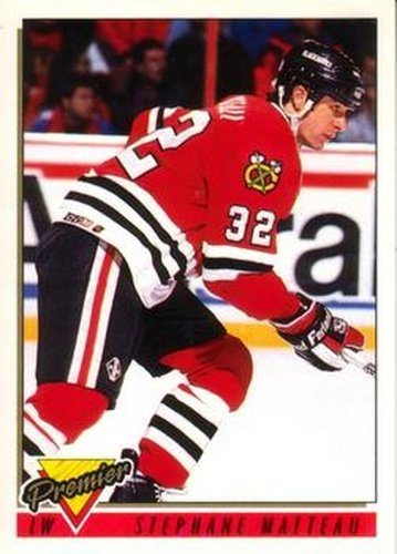 #415 Stephane Matteau - Chicago Blackhawks - 1993-94 O-Pee-Chee Premier Hockey