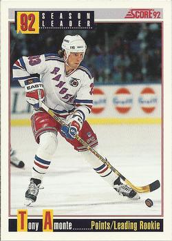 #415 Tony Amonte - New York Rangers - 1992-93 Score USA Hockey