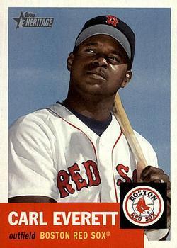 #415 Carl Everett - Boston Red Sox - 2002 Topps Heritage Baseball