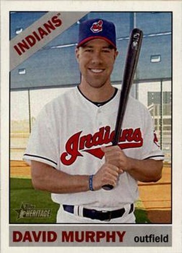 #415 David Murphy - Cleveland Indians - 2015 Topps Heritage Baseball