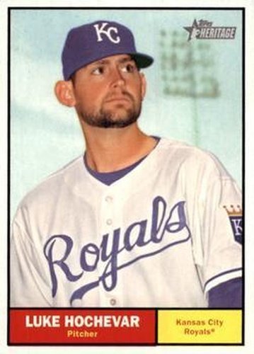 #415 Luke Hochevar - Kansas City Royals - 2010 Topps Heritage Baseball
