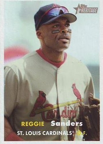#415 Reggie Sanders - St. Louis Cardinals - 2006 Topps Heritage Baseball
