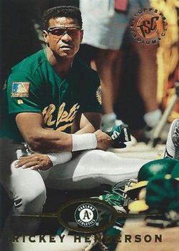 #415 Rickey Henderson - Oakland Athletics - 1995 Stadium Club Baseball