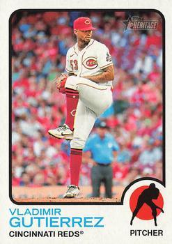 #415 Vladimir Gutierrez - Cincinnati Reds - 2022 Topps Heritage Baseball