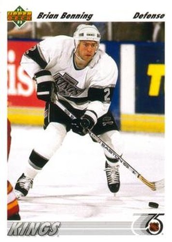 #415 Brian Benning - Los Angeles Kings - 1991-92 Upper Deck Hockey
