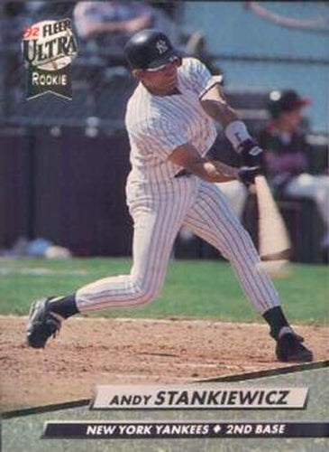#415 Andy Stankiewicz - New York Yankees - 1992 Ultra Baseball