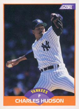 #415 Charles Hudson - New York Yankees - 1989 Score Baseball