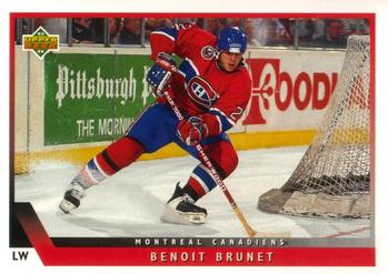 #415 Benoit Brunet - Montreal Canadiens - 1993-94 Upper Deck Hockey