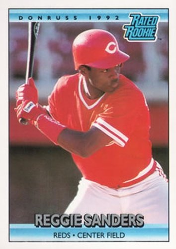 #415 Reggie Sanders - Cincinnati Reds - 1992 Donruss Baseball