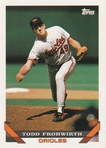 #415 Todd Frohwirth - Baltimore Orioles - 1993 Topps Baseball