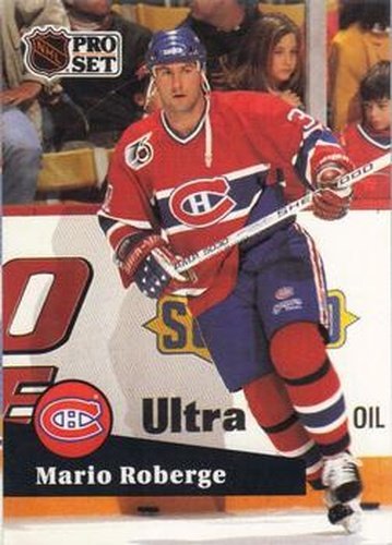 #415 Mario Roberge - 1991-92 Pro Set Hockey