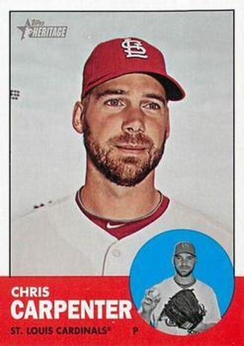 #415a Chris Carpenter - St. Louis Cardinals - 2012 Topps Heritage Baseball