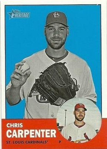 #415b Chris Carpenter - St. Louis Cardinals - 2012 Topps Heritage Baseball