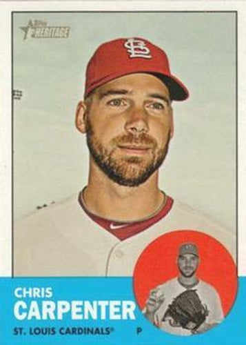 #415c Chris Carpenter - St. Louis Cardinals - 2012 Topps Heritage Baseball