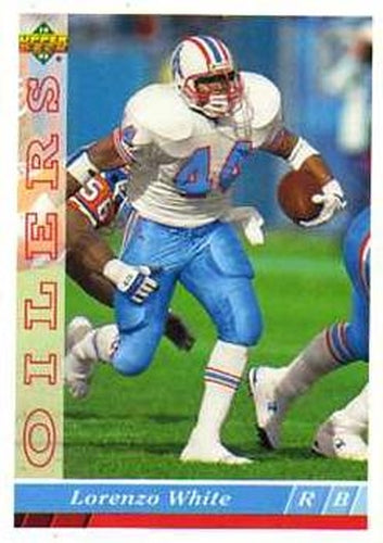 #416 Lorenzo White - Houston Oilers - 1993 Upper Deck Football