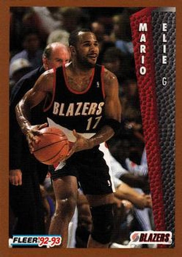 #416 Mario Elie - Portland Trail Blazers - 1992-93 Fleer Basketball