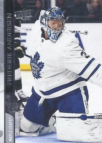 #416 Frederik Andersen - Toronto Maple Leafs - 2020-21 Upper Deck Hockey