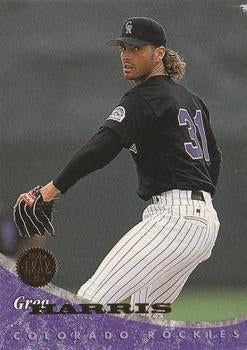 #416 Greg Harris - Colorado Rockies - 1994 Leaf Baseball