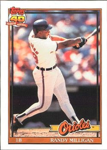 #416 Randy Milligan - Baltimore Orioles - 1991 O-Pee-Chee Baseball