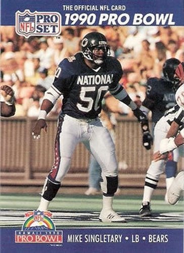 #416 Mike Singletary - Chicago Bears - 1990 Pro Set Football