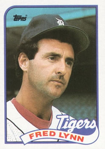 #416 Fred Lynn - Detroit Tigers - 1989 Topps Baseball