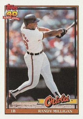 #416 Randy Milligan - Baltimore Orioles - 1991 Topps Baseball