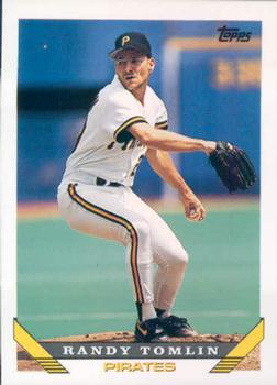 #416 Randy Tomlin - Pittsburgh Pirates - 1993 Topps Baseball