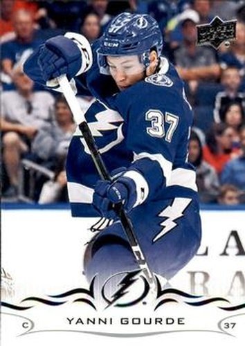 #416 Yanni Gourde - Tampa Bay Lightning - 2018-19 Upper Deck Hockey