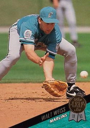 #416 Walt Weiss - Florida Marlins - 1993 Leaf Baseball