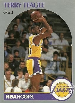 #416 Terry Teagle - Los Angeles Lakers - 1990-91 Hoops Basketball