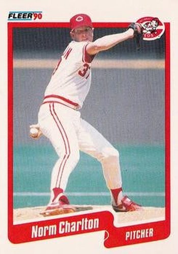 #416 Norm Charlton - Cincinnati Reds - 1990 Fleer USA Baseball