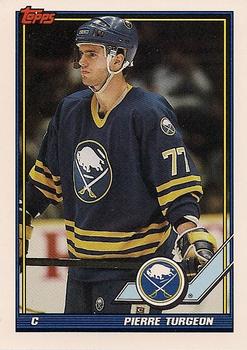 #416 Pierre Turgeon - Buffalo Sabres - 1991-92 Topps Hockey