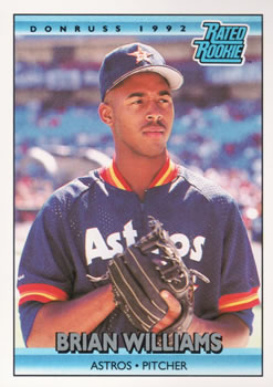 #416 Brian Williams - Houston Astros - 1992 Donruss Baseball
