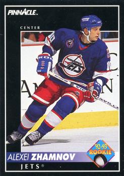 #416 Alexei Zhamnov - Winnipeg Jets - 1992-93 Pinnacle Canadian Hockey