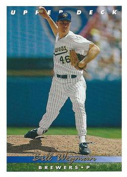 #416 Bill Wegman - Milwaukee Brewers - 1993 Upper Deck Baseball